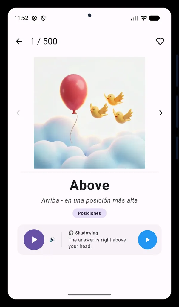 500 Flashcards English mockup