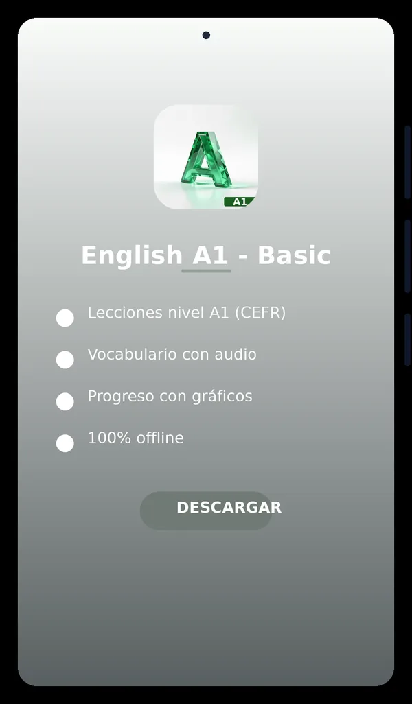 English A1 — Beginner mockup