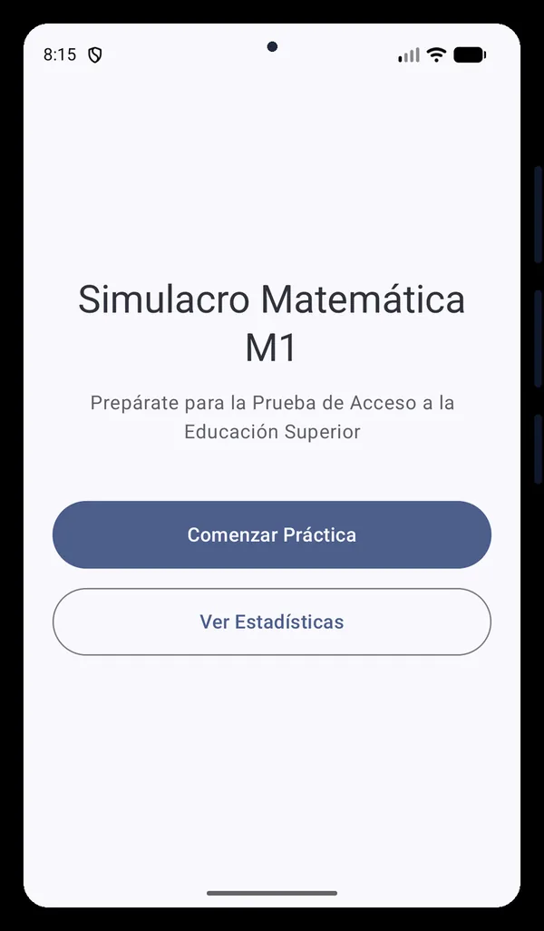 PAES Mathematics M1 mockup